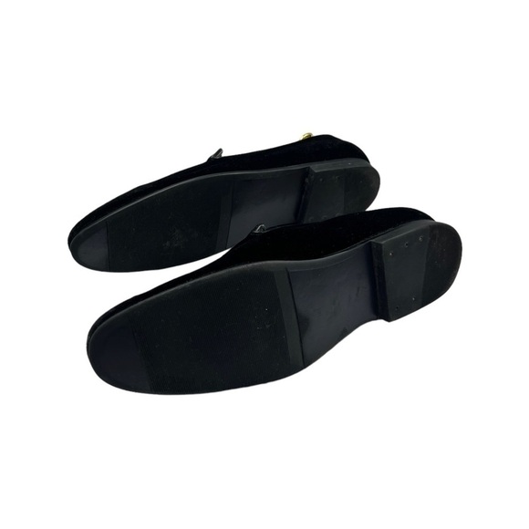 GIORGIO BRUTINI Cowell Black Velvet Slip On Loafer Gunmetal Pointed Tassels - Picture 12 of 13